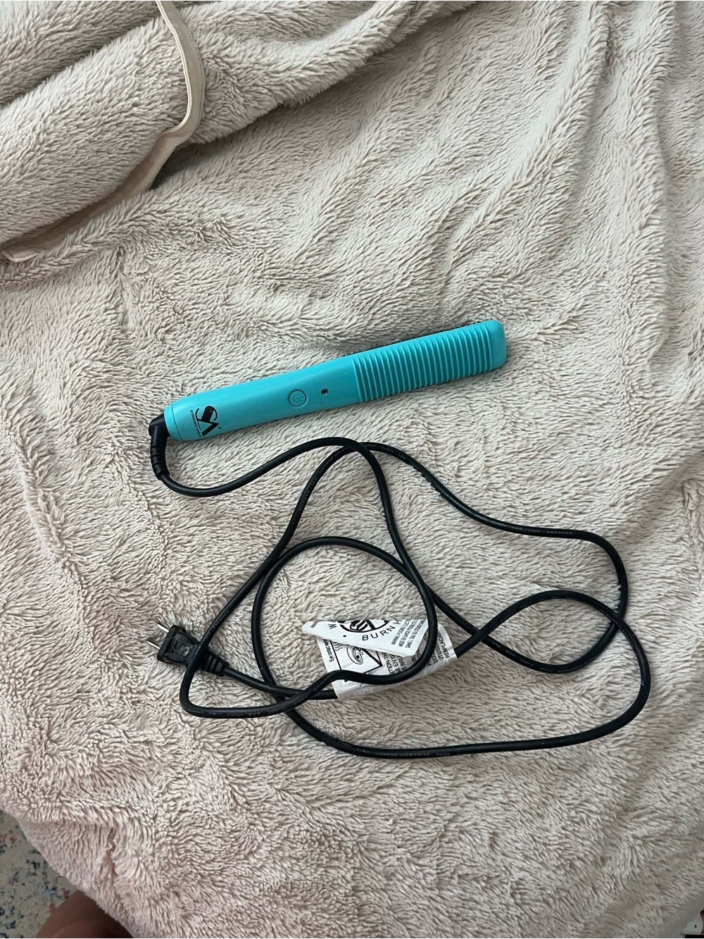Turquoise Ceramic Mini Hair Straightener